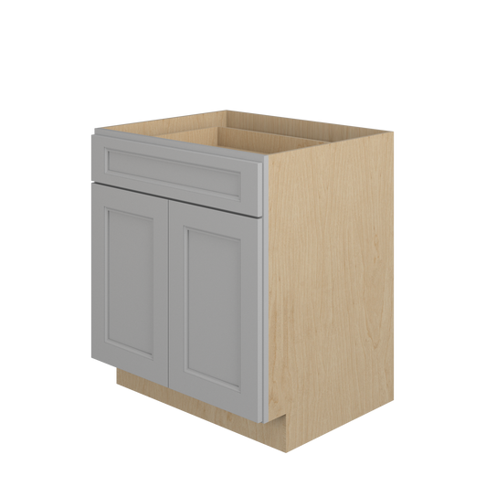 ROCKINGHAM Ready to Assemble 30 in. W x 34.5 in. H x 24 in. D Plywood Base Cabinet in Painted Stratus | Kunal Kitchens