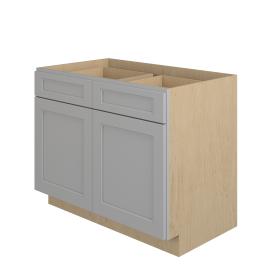 ROCKINGHAM Ready to Assemble 42 in. W x 34.5 in. H x 24 in. D Plywood Base Cabinet in Painted Stratus | Kunal Kitchens