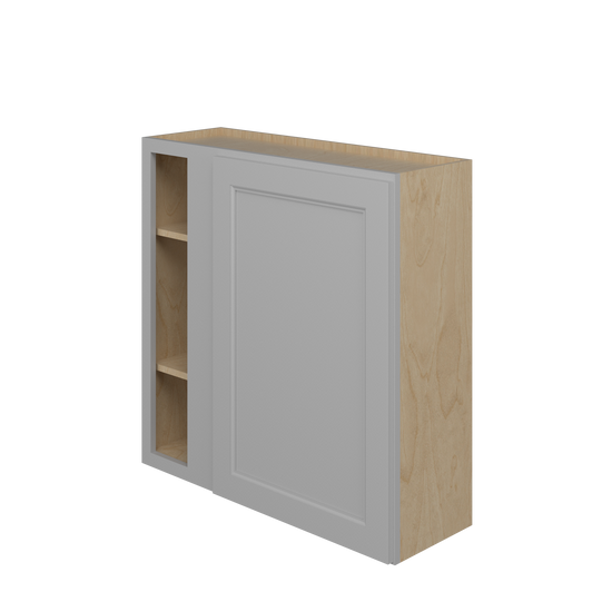 ROCKINGHAM Ready to Assemble 36 in. W x 36 in. H x 12 in. D Plywood Blind Wall Corner Cabinet in Painted Stratus | Kunal Kitchens