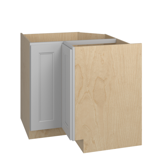 ROCKINGHAM Ready to Assemble 36 in. W x 34.5 in. H x 24 in. D Plywood Lazy Susan Base Corner Cabinet Left in Painted Stratus | Kunal Kitchens