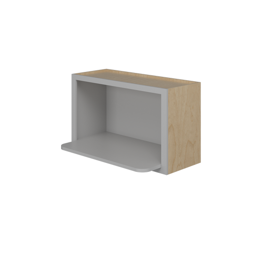 ROCKINGHAM Ready to Assemble 30 in. W x 18 in. H x 12 in. D Plywood Wall Microwave Cabinet w/Shelf in Painted Stratus | Kunal Kitchens