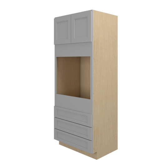 ROCKINGHAM Ready to Assemble 33 in. W x 84 in. H x 24 in. D Plywood Oven Tall Cabinet in Painted Stratus | Kunal Kitchens