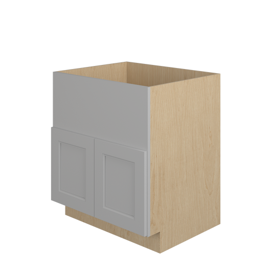 ROCKINGHAM Ready to Assemble 30 in. W x 34.5 in. H x 24 in. D Plywood Farm Sink Base Cabinet in Painted Stratus | Kunal Kitchens