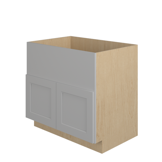 ROCKINGHAM Ready to Assemble 36 in. W x 34.5 in. H x 24 in. D Plywood Farm Sink Base Cabinet in Painted Stratus | Kunal Kitchens