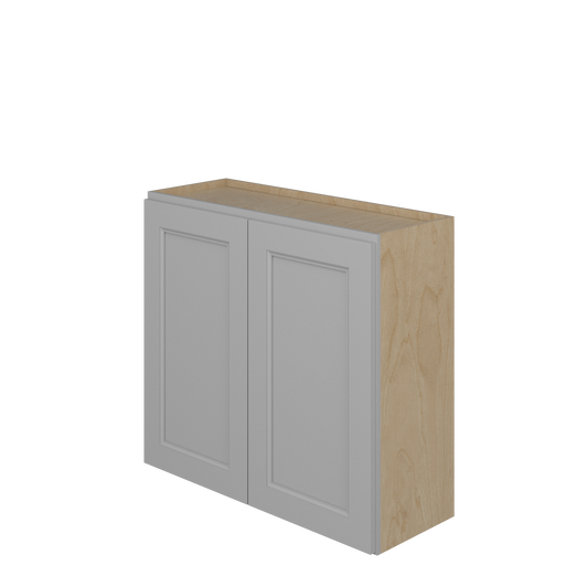 ROCKINGHAM Ready to Assemble 33 in. W x 30 in. H x 12 in. D Plywood Wall Cabinet in Painted Stratus | Kunal Kitchens
