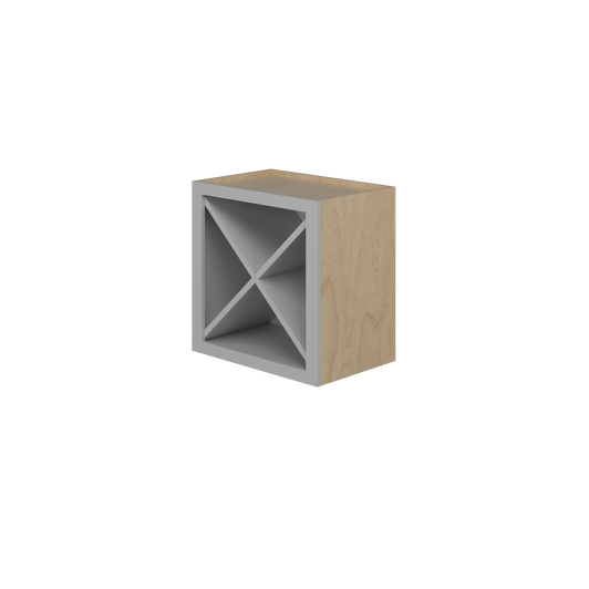 ROCKINGHAM Ready to Assemble 18 in. W x 18 in. H x 12 in. D Plywood Wall Wine Cabinet in Painted Stratus | Kunal Kitchens