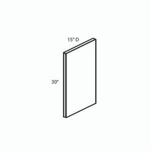 BELLE HAVEN 0.25 in. W x 30 in. H x 14.25 in. D Wall End Panel in Driftwood | Kunal Kitchens