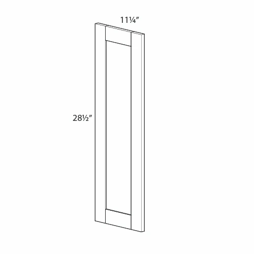 DAMASCUS 0.75 in. W x 29 in. H x 11.25 in. D Wall Decorative Door in French Vanilla | Kunal Kitchens