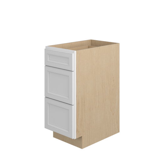 DAMASCUS Ready to Assemble 15 in. W x 34.5 in. H x 24 in. D Plywood Drawer Base Cabinet in French Vanilla | Kunal Kitchens