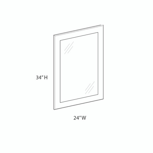 CUMBERLAND Ready to Assemble 24 in. W x 34 in. H x 1.5 in. D Plywood Vanity Cabinet in Painted Stratus | Kunal Kitchens