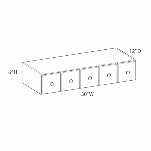 CUMBERLAND Ready to Assemble 6 in. W x 30 in. H x 12 in. D Plywood Wall Wine Cabinet in Painted Stratus | Kunal Kitchens