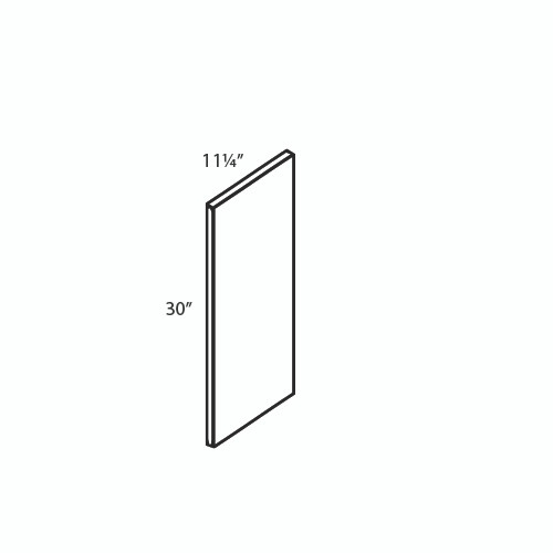 Yorktown 0.25 in. W x 30 in. H x 11.25 in. D Wall End Panel in Walnut | Kunal Kitchens