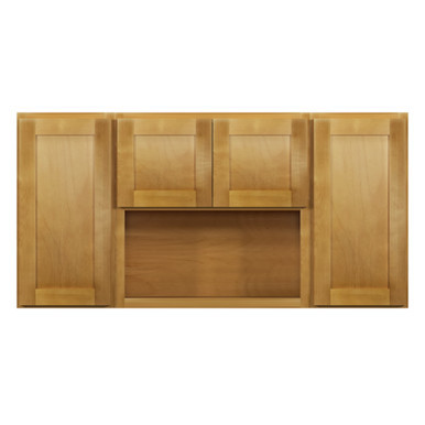  Aberdeen Assembled 60 in. W x 30 in. H x 12 in. D Plywood Wall Cabinet in Caramel | Kunal Kitchens