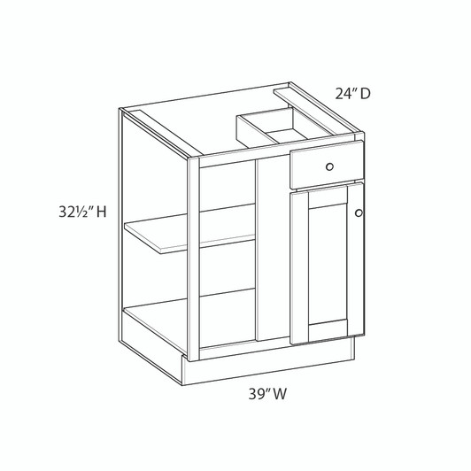 HABLB42/45-L (RTA) - ABERDEEN CARAMEL RTA | Kunal Kitchens