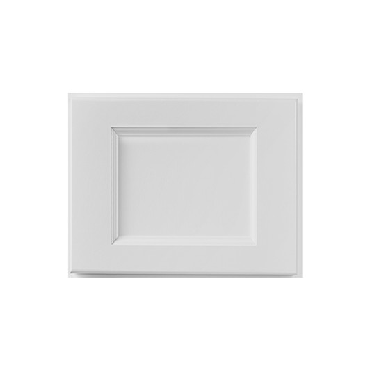 Rockingham 13 in. W x 13 in. H x 0.25 in. D Door Sample in Painted White | Kunal Kitchens