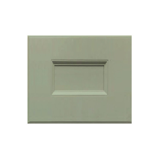 Damascus 13 in. W x 13 in. H x 0.25 in. D Door Sample in Olive | Kunal Kitchens