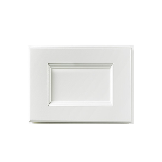 PEMBROKE 13 in. W x 13 in. H x 0.25 in. D Door Sample in Painted White | Kunal Kitchens