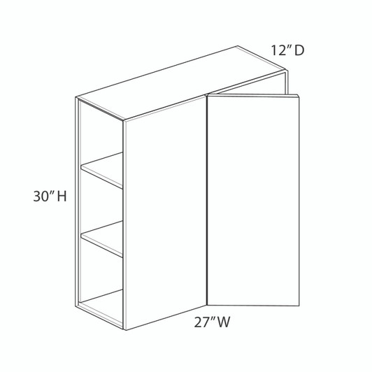 Saratoga BLW27/3030 Wall Corner Blind Cabinet | Kunal Kitchens