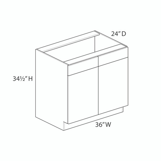 Saratoga SB36B Sink Base Cabinet | Kunal Kitchens