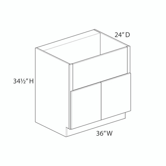 Saratoga SB36B-FS Farm Sink Base Cabinet | Kunal Kitchens