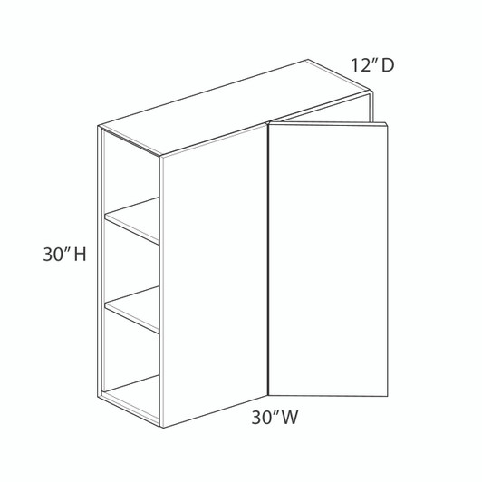 Ithaca BLW30/3330 Wall Corner Blind Cabinet | Kunal Kitchens