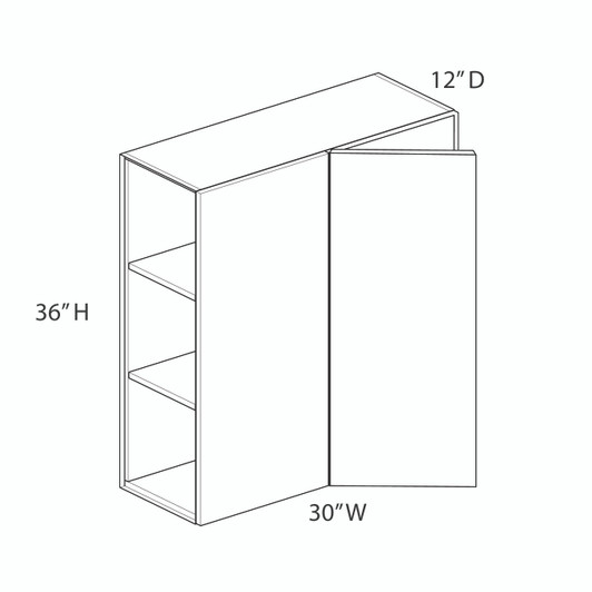 Ithaca BLW30/3336 Wall Corner Blind Cabinet | Kunal Kitchens