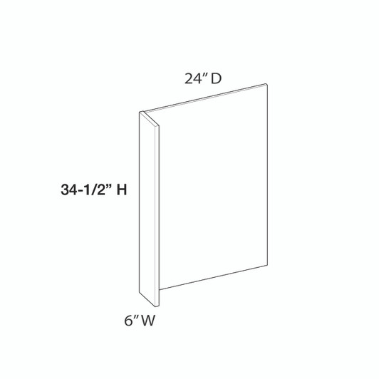 Ithaca DWR6 Front Filler and Side Panel | Kunal Kitchens