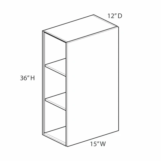 Ithaca W1536 Wall Cabinet | Kunal Kitchens