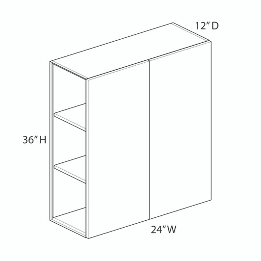 Ithaca W2436B Wall Cabinet | Kunal Kitchens