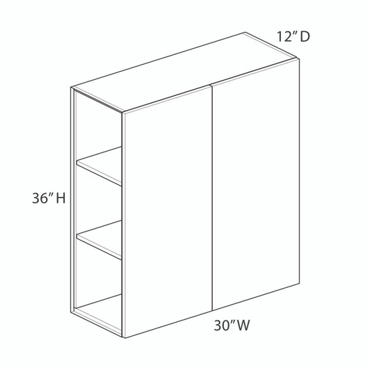 Ithaca W3036B Wall Cabinet | Kunal Kitchens