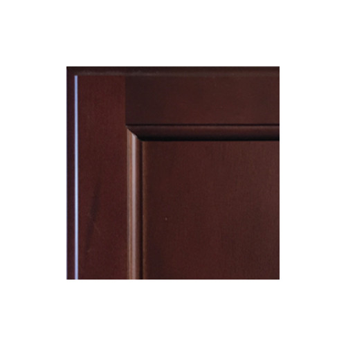 PORTSMOUTH 6.5 in. W x 6.5 in. H x 0.25 in. D Quarter Cut Door Sample in Bordeaux | Kunal Kitchens