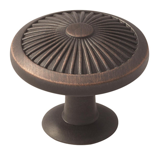 BP36613ORB - Crawford Collection 1 3/16-inch (30 mm) Oil Rubbed Bronze Finish Knob | Kunal Kitchens