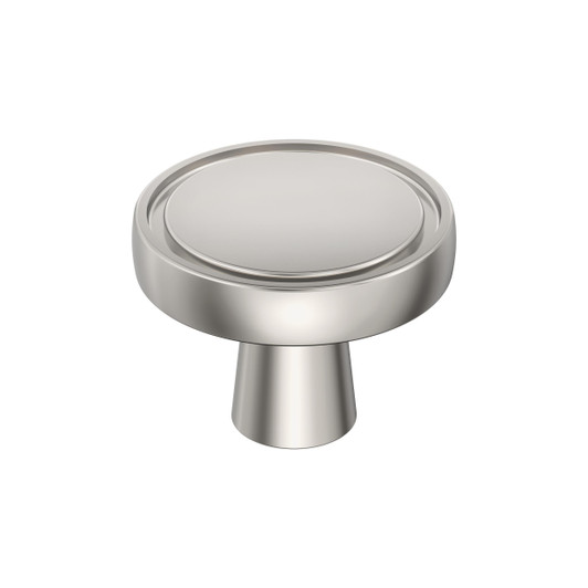 BP36857PN - Destine Collection 1-inch (25 mm) Polished Nickel Finish Knob | Kunal Kitchens