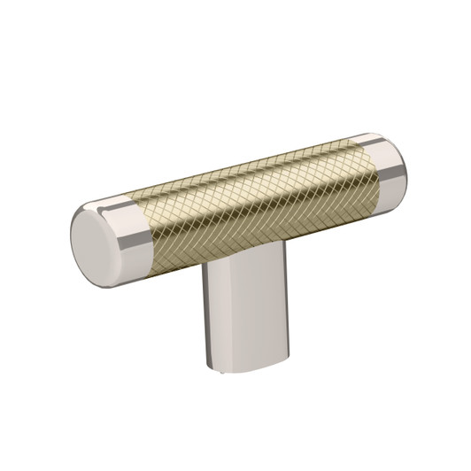 BP36556PNBBZ - Esquire Collection 1 1/2-inch (38 mm) Polished Nickel/Golden Champagne Finish Knob | Kunal Kitchens