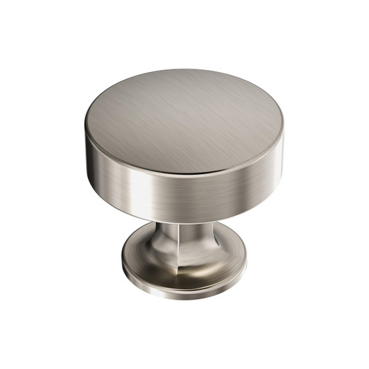 BP37102G10 - Everett Collection 1 1/4-inch (32 mm) Satin Nickel Finish Knob | Kunal Kitchens