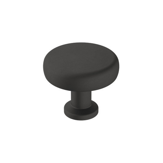 BP36780FB - Factor Collection 1 1/16-inch (27 mm) Matte Black Finish Knob | Kunal Kitchens