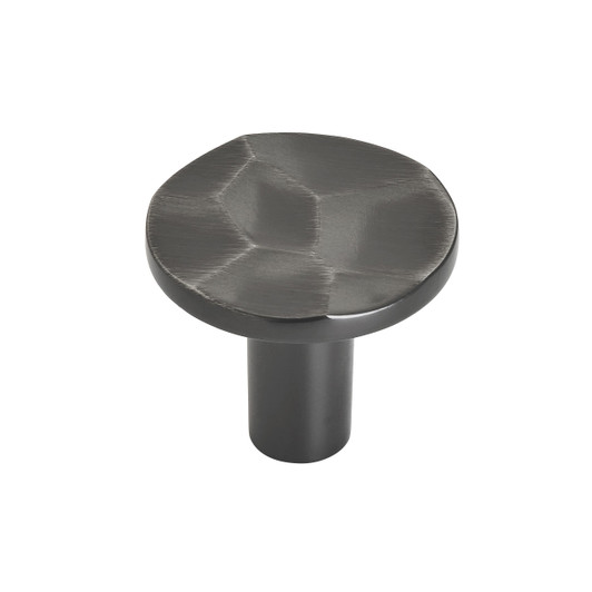 BP36820GM - Kamari Collection 1-inch (25 mm) Gunmetal Finish Knob | Kunal Kitchens