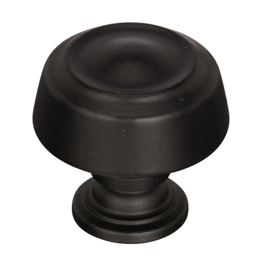 BP53700BBR - Kane Collection 1 3/16-inch (30 mm) Black Bronze Finish Knob | Kunal Kitchens