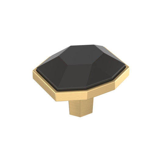 BP36638BBRCZ - London Collection 1 5/16-inch (33 mm) Black Bronze/Champagne Bronze Finish Knob | Kunal Kitchens