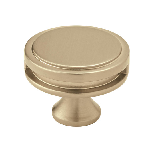 BP36604BBZ - Oberon Collection 1 5/16-inch (33 mm) Golden Champagne Finish Knob | Kunal Kitchens