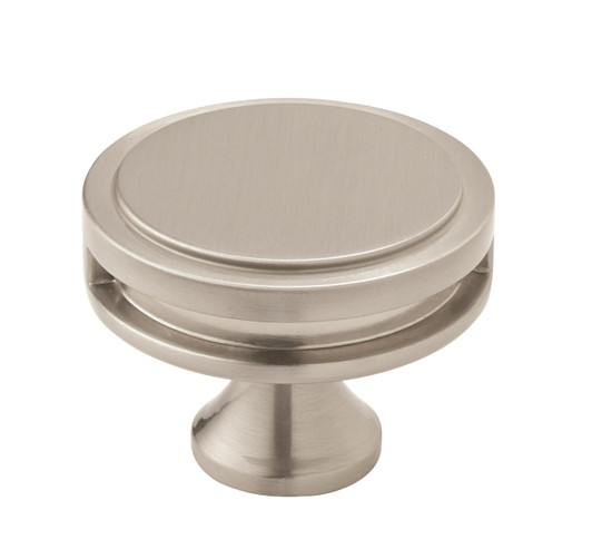BP36604G10 - Oberon Collection 1 5/16-inch (33 mm) Satin Nickel Finish Knob | Kunal Kitchens
