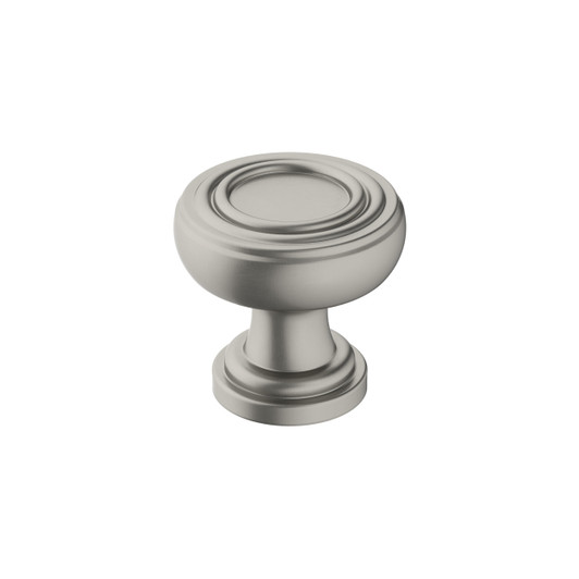 BP36774G10 - Ville Collection 1 1/16-inch (27 mm) Satin Nickel Finish Knob | Kunal Kitchens
