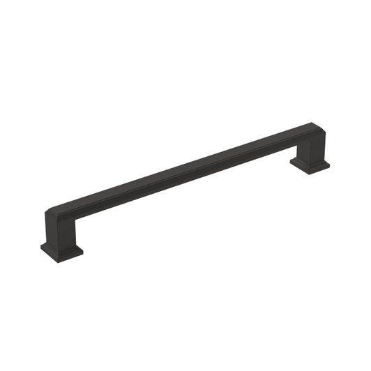 BP36761FB - Appoint Collection 1 1/8-inch (29 mm) Matte Black Finish Pull | Kunal Kitchens