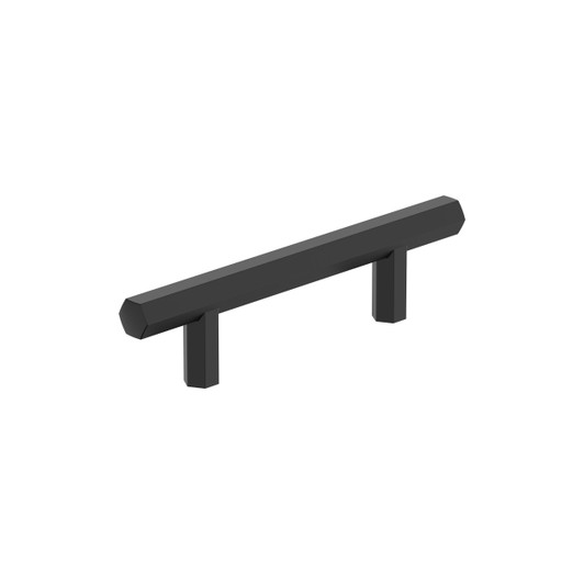 BP37365FB - Caliber Collection 1 1/4-inch (32 mm) Matte Black Finish Pull | Kunal Kitchens