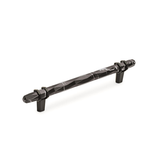 BP36650MBKBBR - Carrione Collection 1 9/16-inch (40 mm) Marble Black/Black Bronze Finish Pull | Kunal Kitchens