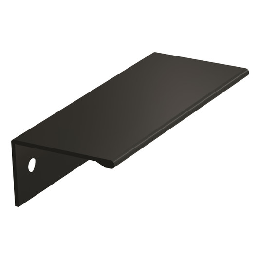 BP36573FB - Edge Pulls Collection 1 5/8-inch (41 mm) Matte Black Finish Edge Pull | Kunal Kitchens