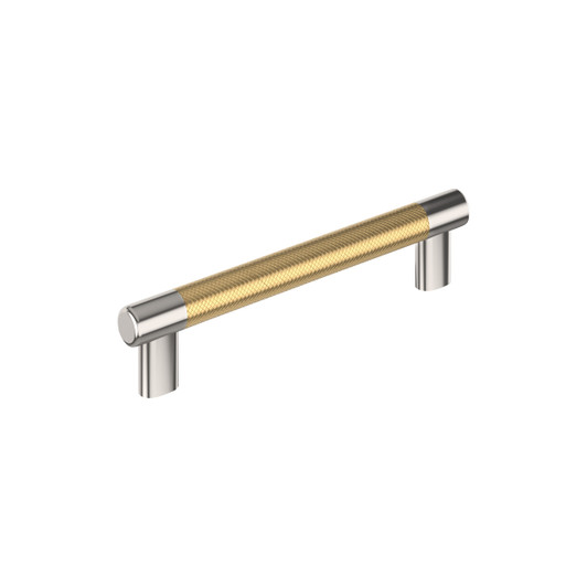 BP36559PNCZ - Esquire Collection 1 1/2-inch (38 mm) Polished Nickel/Champagne Bronze Finish Pull | Kunal Kitchens