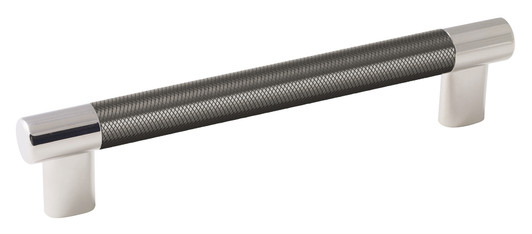 BP36559PNGM - Esquire Collection 1 1/2-inch (38 mm) Polished Nickel/Gunmetal Finish Pull | Kunal Kitchens