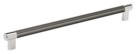 BP36561PNGM - Esquire Collection 1 1/2-inch (38 mm) Polished Nickel/Gunmetal Finish Pull | Kunal Kitchens