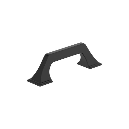 BP37375FB - Exceed Collection 1 3/8-inch (35 mm) Matte Black Finish Pull | Kunal Kitchens